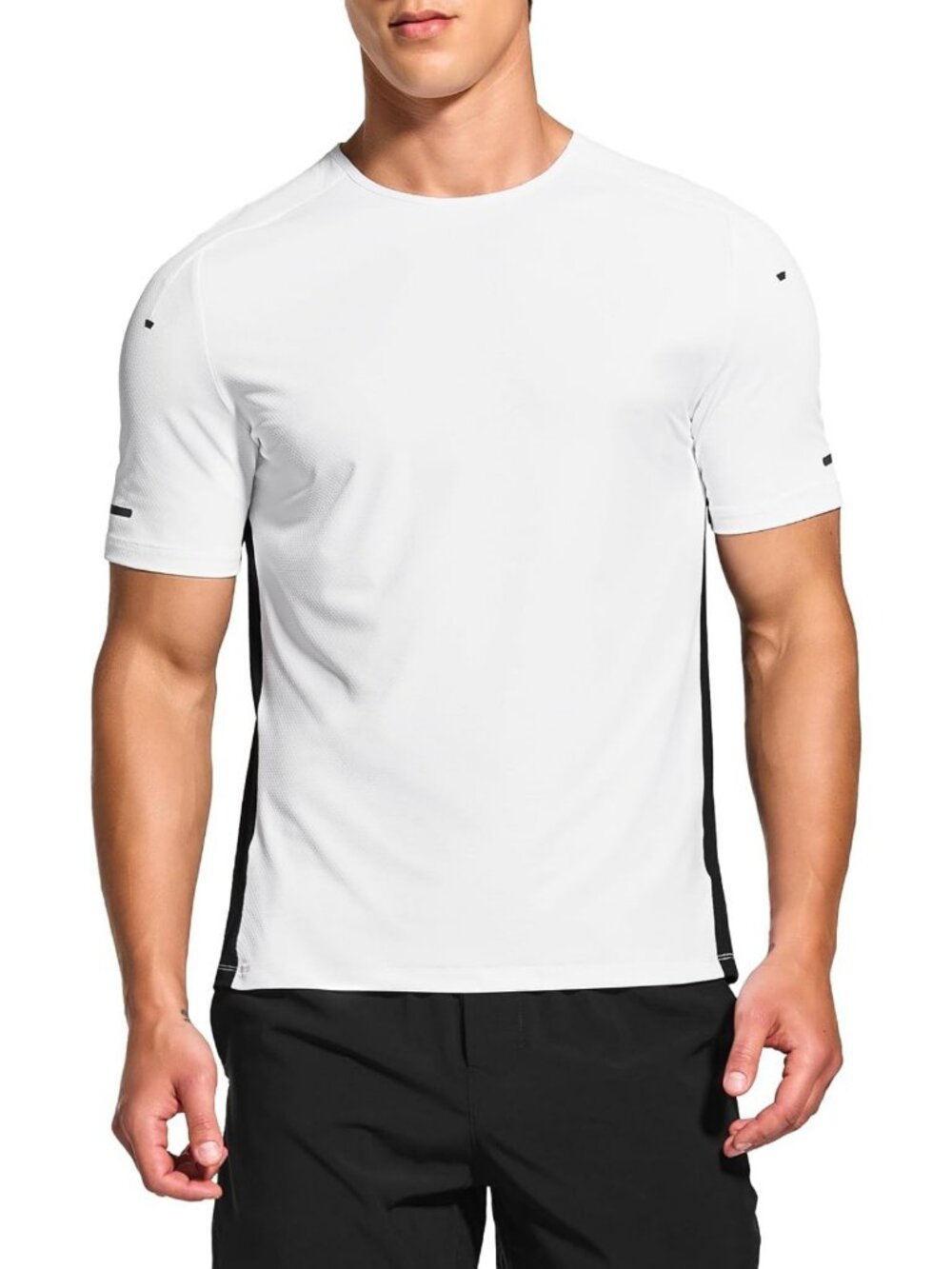Men's Quick Dry Short Sleeve Athletic T-Shirt - Moisture Wicking Workout Tee